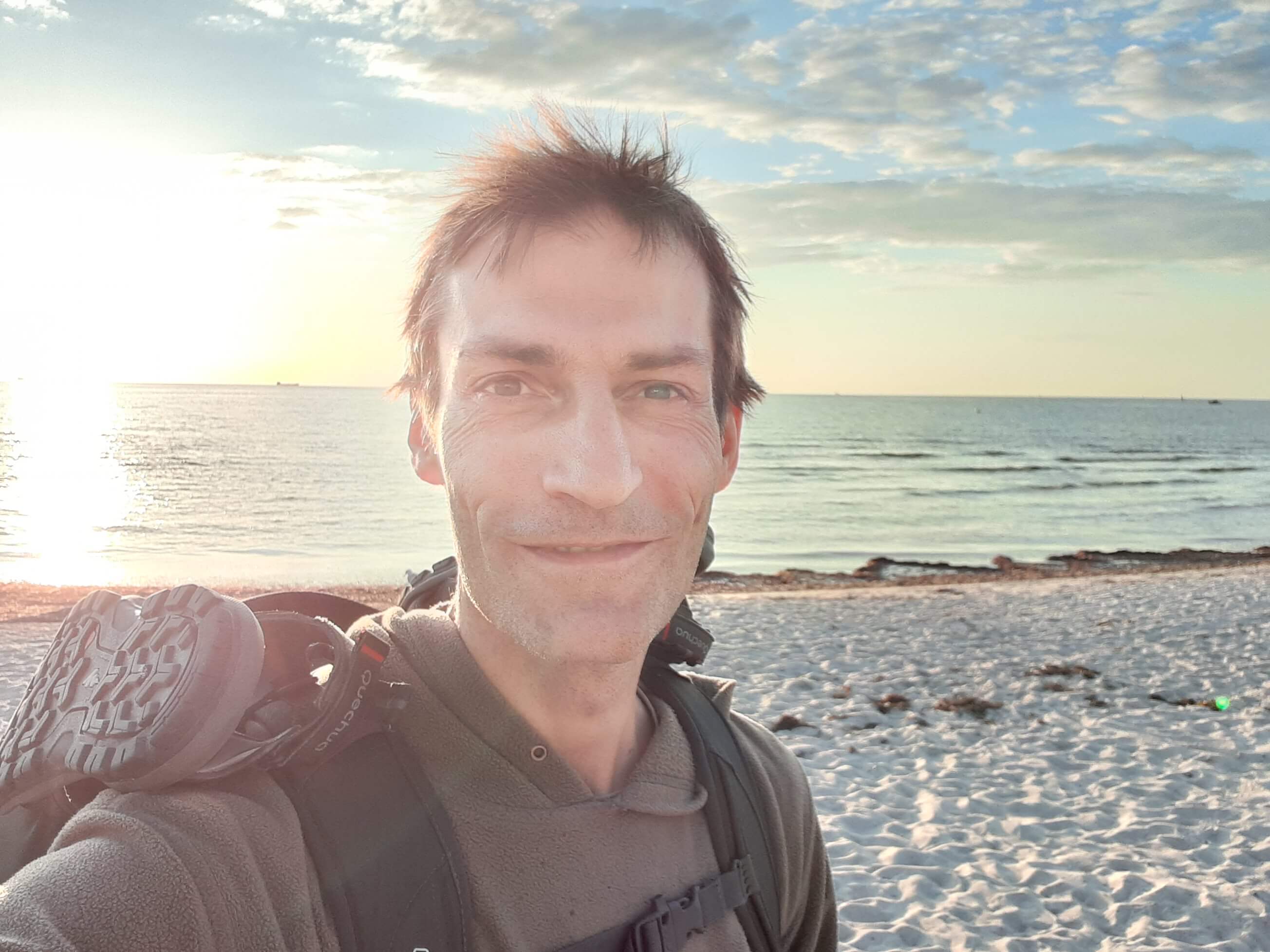 Nils Kriedner am Strand